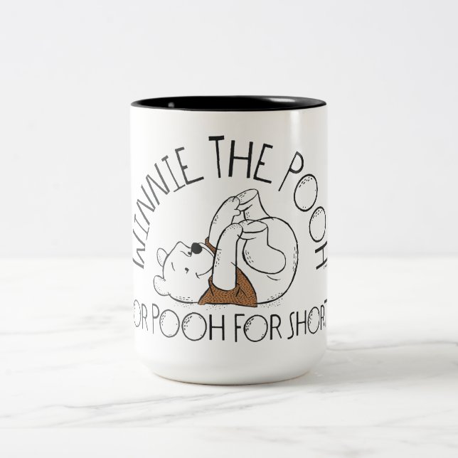Winnie the Pooh or Pooh for Short Two-Tone Coffee Mug (Center)