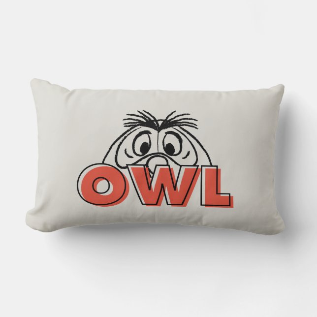 Winnie the Pooh | Owl Peek-A-Boo Lumbar Pillow (Front)
