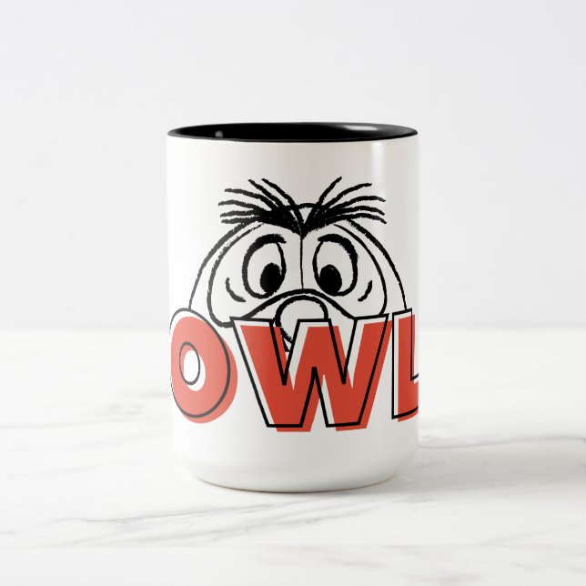 Winnie the Pooh | Owl Peek-A-Boo Two-Tone Coffee Mug (Center)