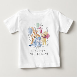 Winnie the Pooh & Pals   Balloon- It's My Birthday Baby T-Shirt