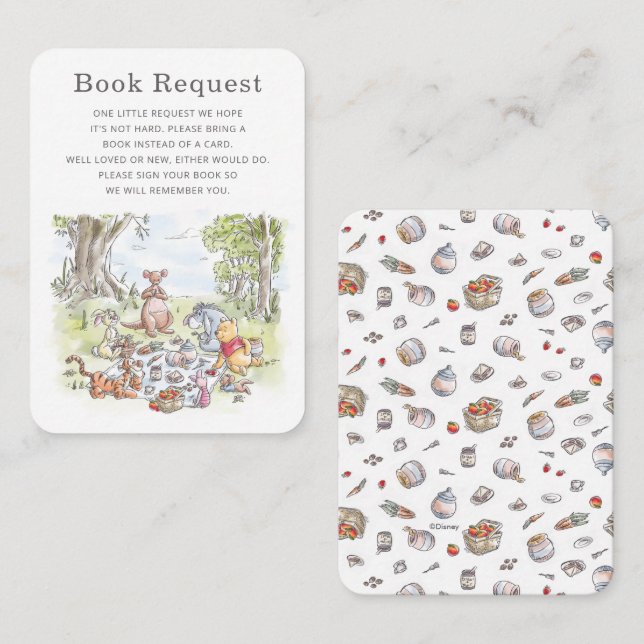 Winnie the Pooh & Pals Picnic Book Request Insert (Front/Back)