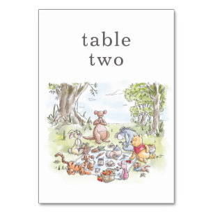 Winnie the Pooh & Pals Picnic Table Number