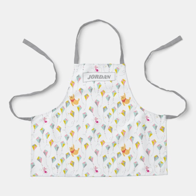 Winnie the Pooh | Pastel Kite Pattern Apron (Front)