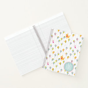 Winnie the Pooh   Pastel Kite Pattern Notebook