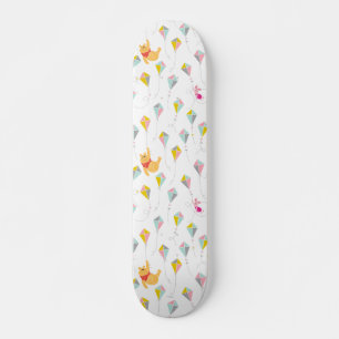 Winnie the Pooh Pastel Kite Pattern Skateboard