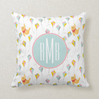 Winnie the Pooh | Pastel Kite Pattern Throw Pillow