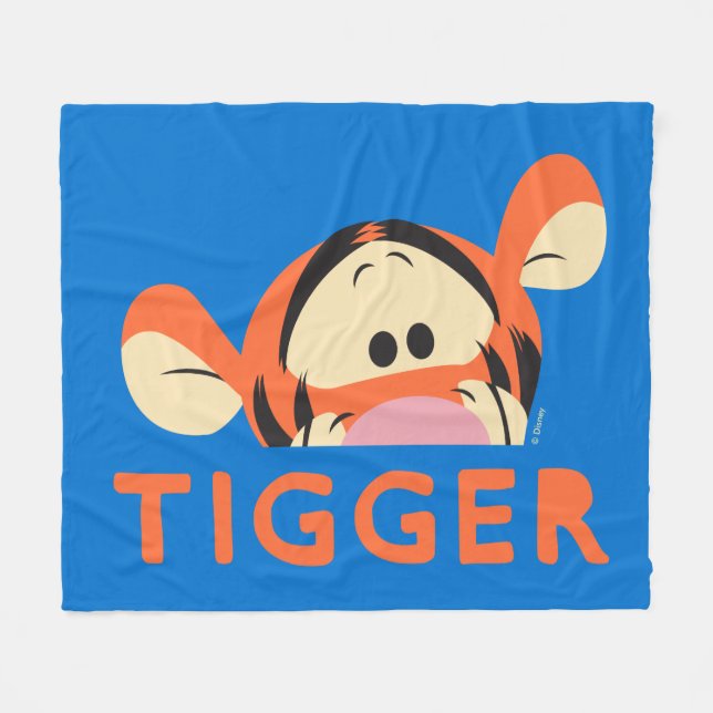 Winnie the Pooh | Peek-a-Boo Tigger Fleece Blanket (Front (Horizontal))
