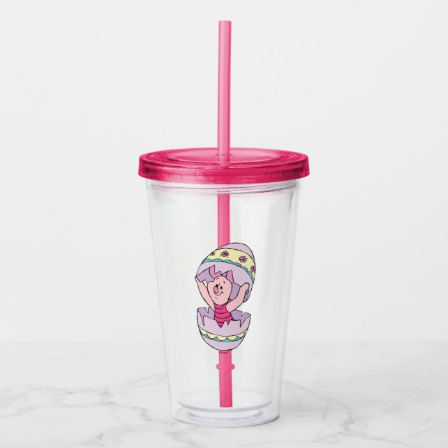 Winnie the Pooh | Piglet in Easter Egg Acrylic Tumbler (Front)