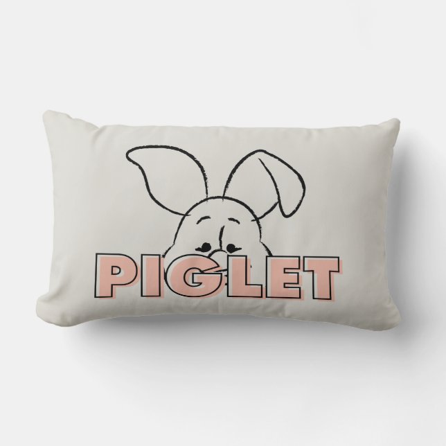 Winnie the Pooh | Piglet Peek-A-Boo Lumbar Pillow (Front)