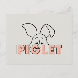 Winnie the Pooh   Piglet Peek-A-Boo Postcard