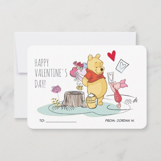Winnie the Pooh & Piglet | Sweet Like Honey Invitation (Front)