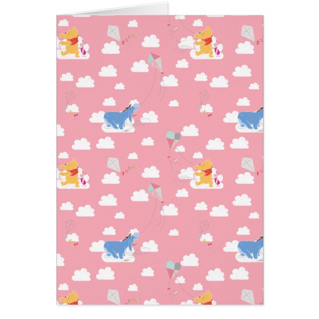 Winnie the Pooh | Pink Flying Kite Days Pattern (Front)