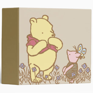 Winnie the Pooh   Pooh and Piglet in Field Classic Binder
