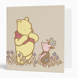 Winnie the Pooh   Pooh and Piglet in Field Classic Binder