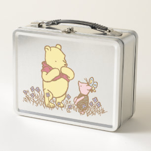 Winnie the Pooh Pooh and Piglet in Field Classic Metal Lunch Box