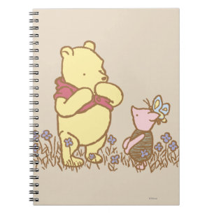 Winnie the Pooh   Pooh and Piglet in Field Classic Notebook