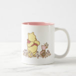 Winnie the Pooh | Pooh and Piglet in Field Classic Two-Tone Coffee Mug<br><div class="desc">Pooh & Friends</div>
