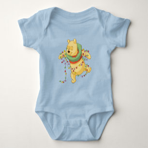 Winnie the Pooh   Pooh Christmas Lights Baby Bodysuit
