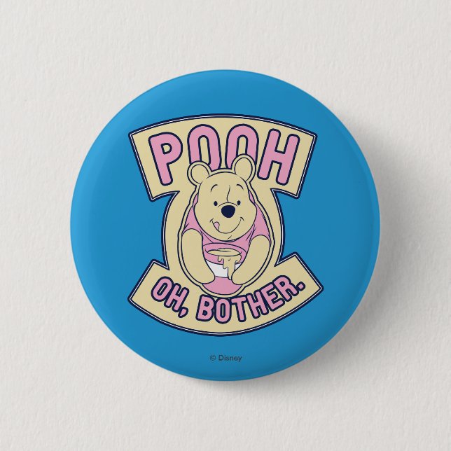 Winnie The Pooh | Pooh Oh Bother 2 Inch Round Button (Front)