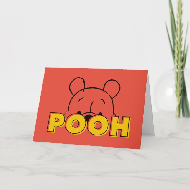 Winnie the Pooh | Pooh Peek-A-Boo Card (Front)