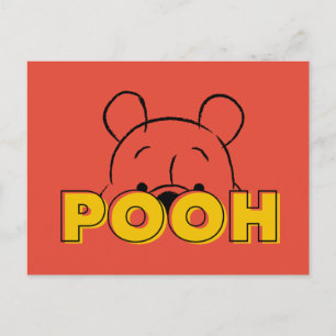 Winnie the Pooh   Pooh Peek-A-Boo Postcard