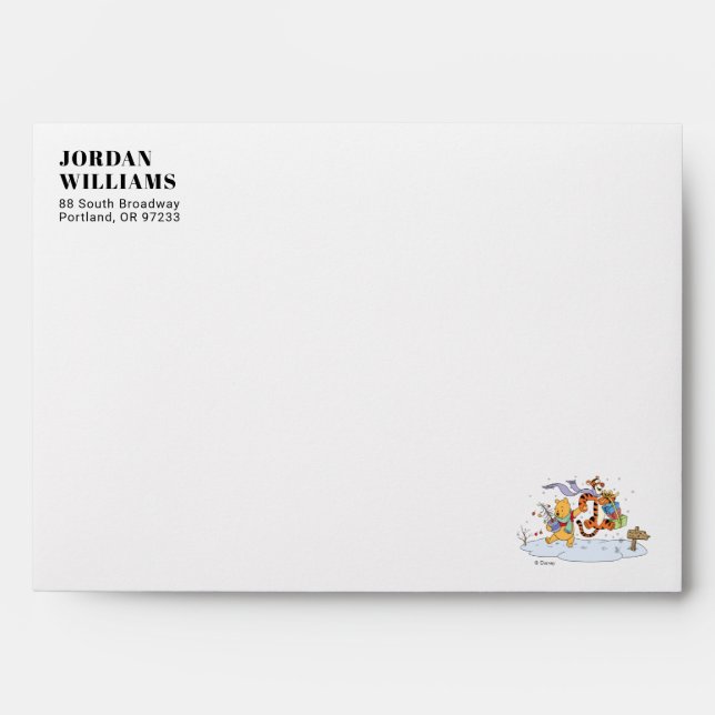 Winnie the Pooh | Pooh & Tigger Christmas Gifts Envelope (Front)