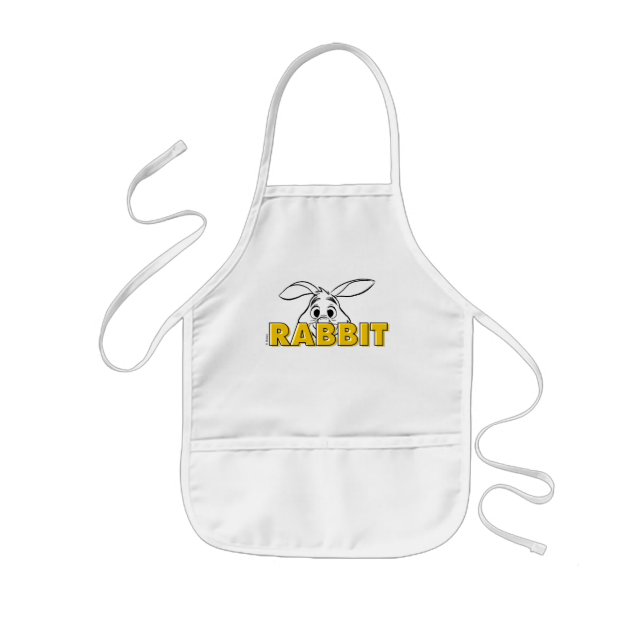 Winnie the Pooh | Rabbit Peek-A-Boo Kids Apron (Front)