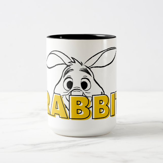 Winnie the Pooh | Rabbit Peek-A-Boo Two-Tone Coffee Mug (Center)