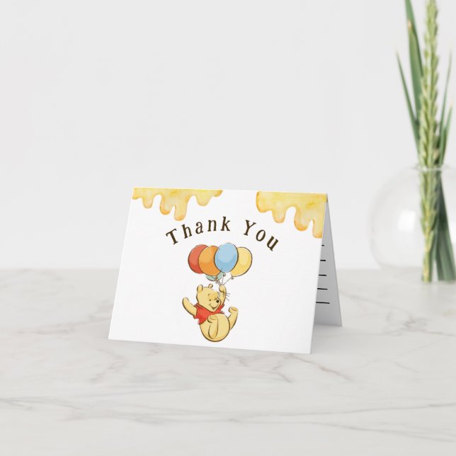 Winnie The Pooh "Thank You" Card (Front)