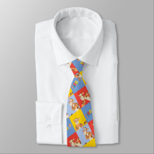 Winnie the Pooh   Tigger Bright Mosaic Pattern Tie