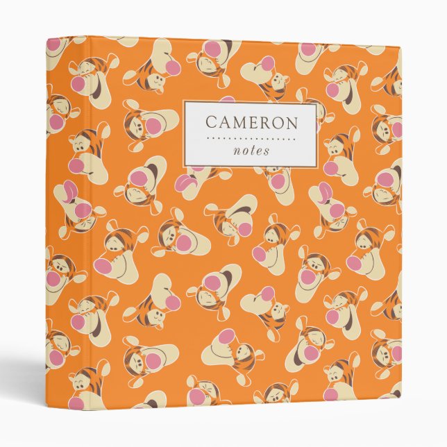 Winnie the Pooh | Tigger Faces Pattern Binder (Front/Spine)