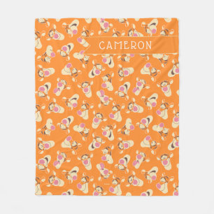 Winnie the Pooh   Tigger Faces Pattern Fleece Blanket
