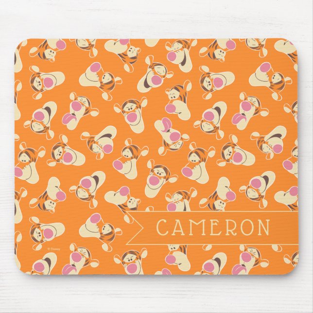 Winnie the Pooh | Tigger Faces Pattern Mouse Pad (Front)