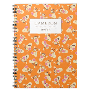 Winnie the Pooh   Tigger Faces Pattern Notebook