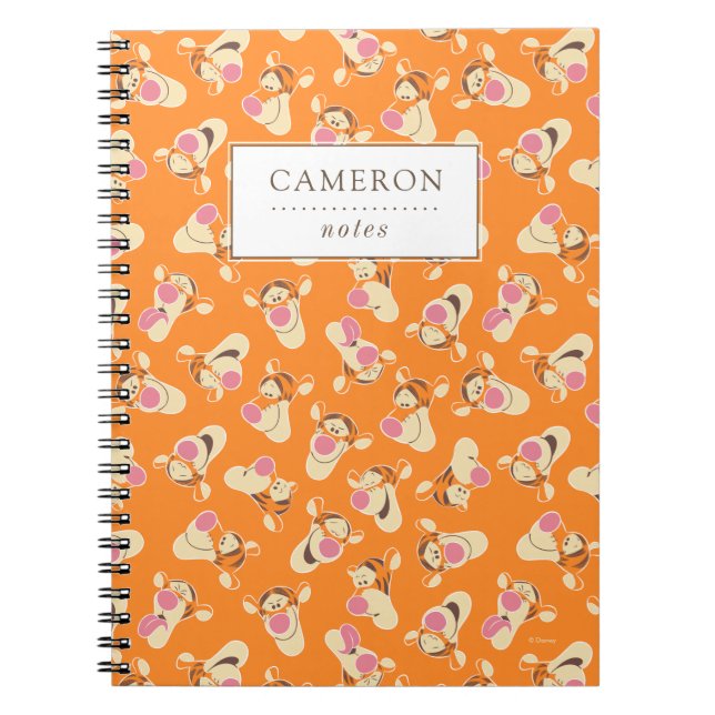 Winnie the Pooh | Tigger Faces Pattern Notebook (Front)