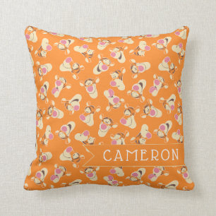 Winnie the Pooh   Tigger Faces Pattern Throw Pillow