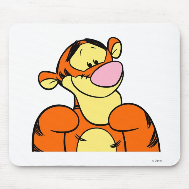 Winnie The Pooh Tigger Looking Happy Mouse Pad (Front)