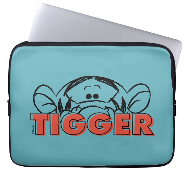 Winnie the Pooh | Tigger Peek-A-Boo Laptop Sleeve (Front)