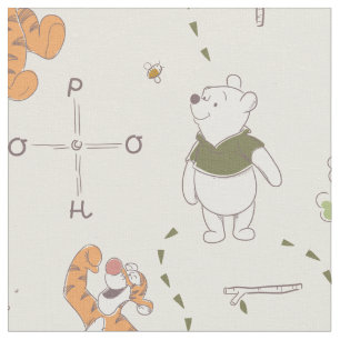 Winnie the Pooh   Tigger & Pooh Forest Pattern Fabric