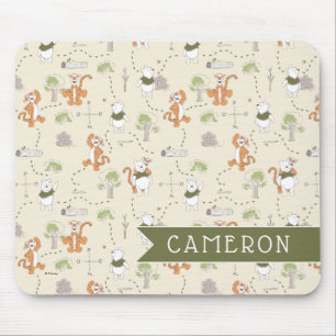 Winnie the Pooh   Tigger & Pooh Forest Pattern Mouse Pad