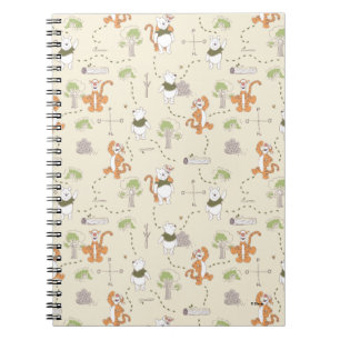 Winnie the Pooh   Tigger & Pooh Forest Pattern Notebook