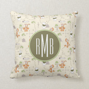 Winnie the Pooh   Tigger & Pooh Forest Pattern Throw Pillow