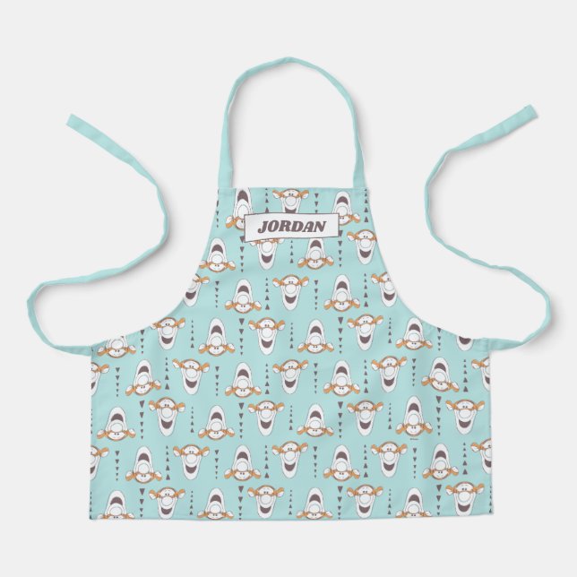 Winnie the Pooh | Tigger Triangle Pastel Pattern Apron (Front)