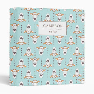 Winnie the Pooh   Tigger Triangle Pastel Pattern Binder