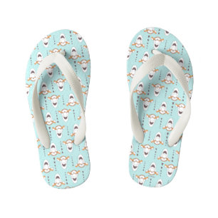 Winnie the Pooh   Tigger Triangle Pastel Pattern Kid's Flip Flops