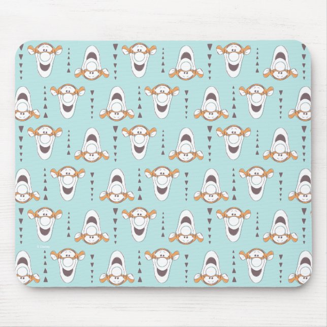 Winnie the Pooh | Tigger Triangle Pastel Pattern Mouse Pad (Front)