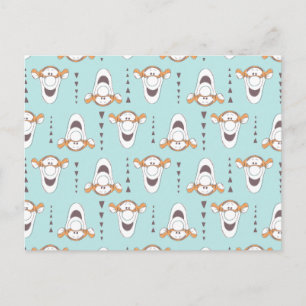 Winnie the Pooh   Tigger Triangle Pastel Pattern Postcard