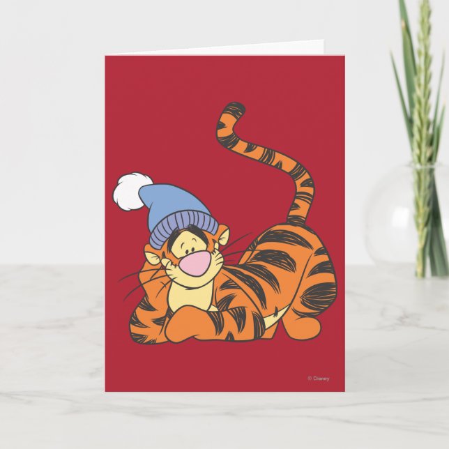 Winnie The Pooh Tigger with hat Card (Front)