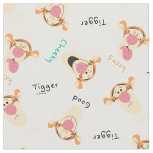 Winnie the Pooh   Tigger's Expressions Pattern Fabric