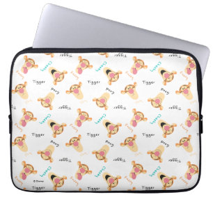 Winnie the Pooh   Tigger's Expressions Pattern Laptop Sleeve